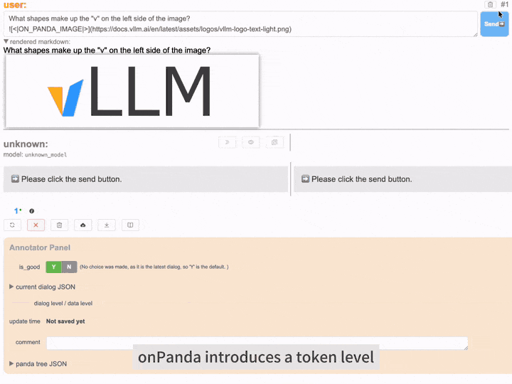 The token-level correction interface used for annotating Panda-CVL